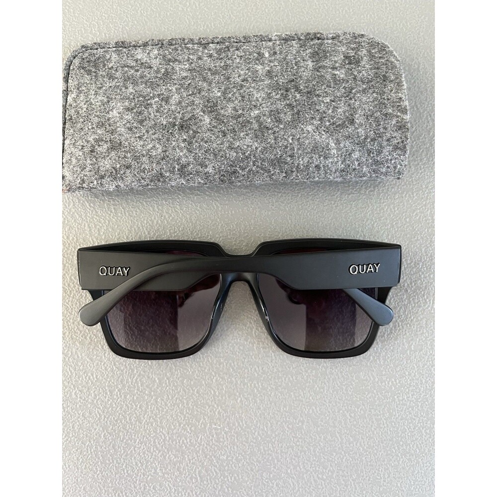 Quay Australia Sunglasses Womens Oversized Black - Picture 2 of 7